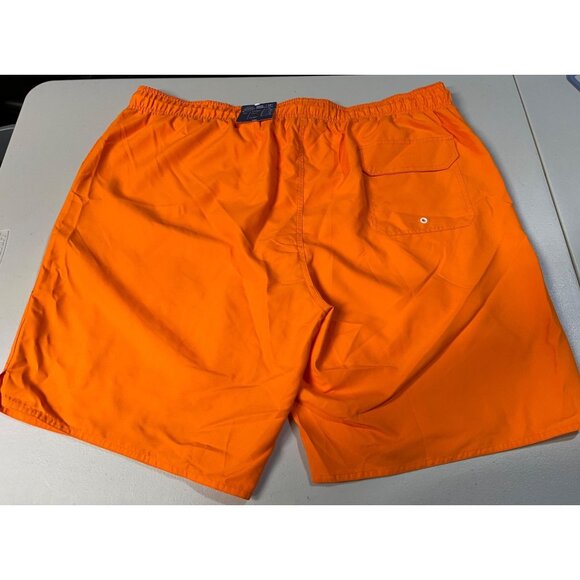 St. John’s Bay Mens Size 3XL Orange Swim Trunks With Elastic Waist & Drawstring - Picture 2 of 11